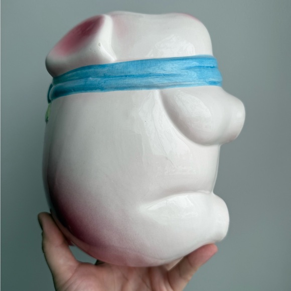 Piggy Bank Vintage Porcelain Made in Taiwan Kitschy Pastel Springtime Decor - Picture 12 of 16